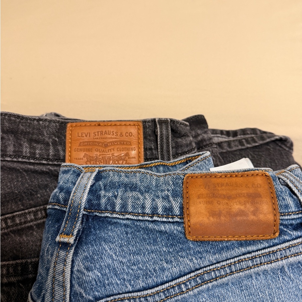 Levi's Women's Denim and Charcoal Flare Jeans